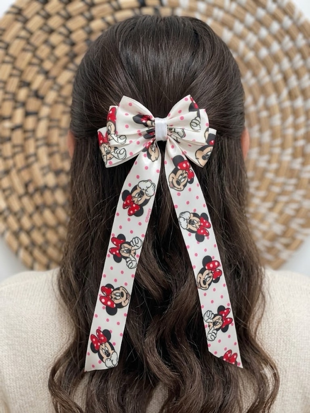 Minnie Mouse Hair Bow Clip